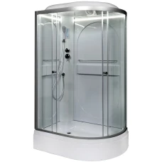 Душевая кабина Deto L 520 L 120х80 с LED подсветкой